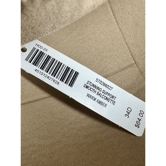 Soma Stunning Support Smooth Balconette Bra in Warm Amber 34D NWT!! - Picture 6 of 6